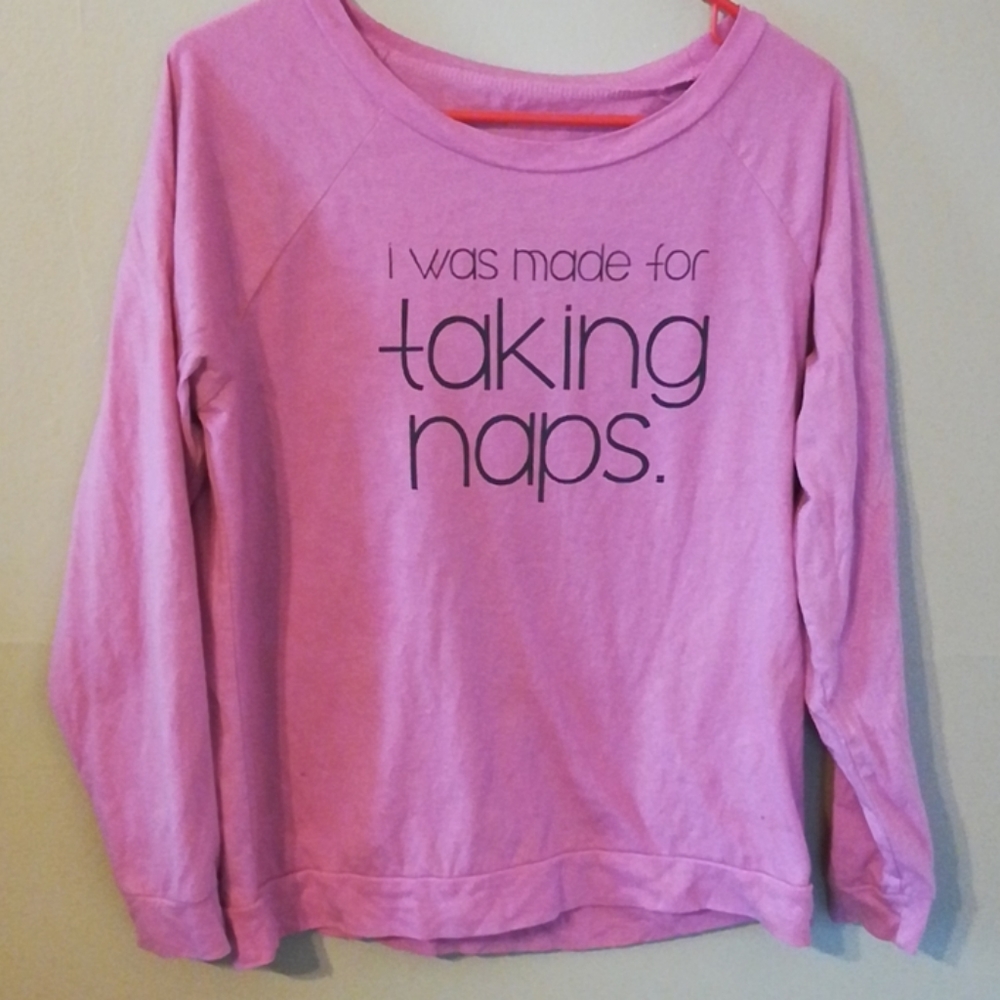 I was made for taking naps light sweatshirt